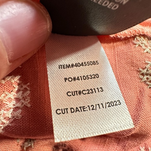 Torrid Linen Eyelet Tunic Embroidered Size XL Square Neck Flutter Boho Hippie - Picture 14 of 15